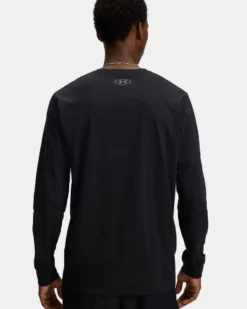 UNDER ARMOUR - T-SHIRT MANICA LUNGA SPORTSTYLE LEFT CHEST LS NERA DA UOMO, 1329585_0002