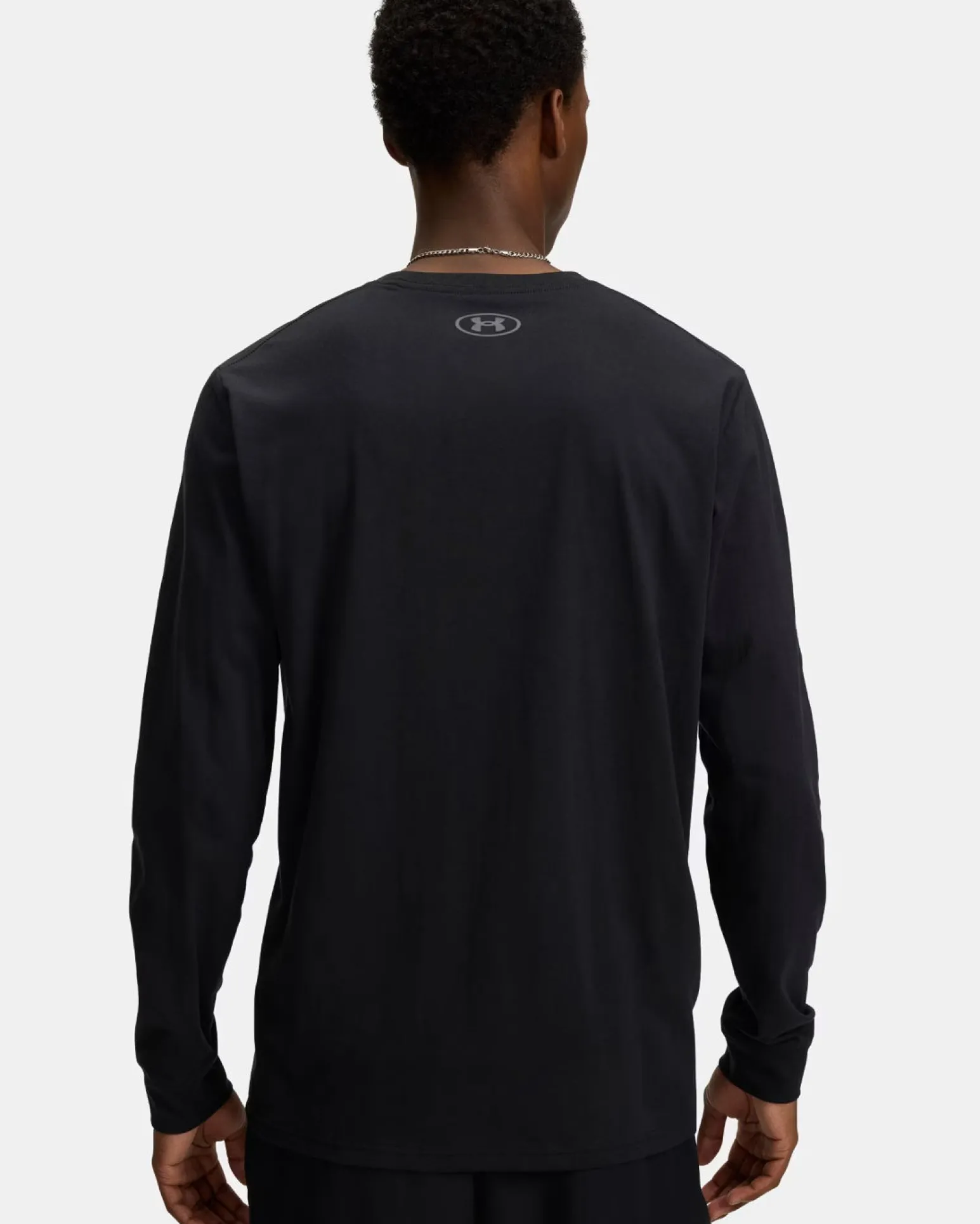 UNDER ARMOUR - T-SHIRT MANICA LUNGA SPORTSTYLE LEFT CHEST LS NERA DA UOMO, 1329585_0002