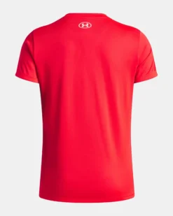 UNDER ARMOUR -T-SHIRT MEZZA MANICA TECH SSC - SOLID ROSSA  DA DONNA, 1384231_0714
