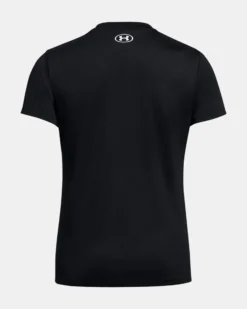 UNDER ARMOUR -T-SHIRT MEZZA MANICA TECH SSC - SOLID NERA  DA DONNA, 1384231_0001