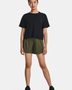 UNDER ARMOUR -T-SHIRT MEZZA MANICA MOTION SS  NERA  DA DONNA, 1379178_0001