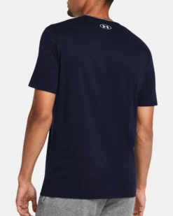 UNDER ARMOUR- T-SHIRT MEZZA MANICA SPORTSTYLE LOGO UPDATE SS BLU DA UOMO, 1382911_0408