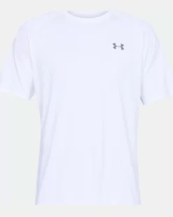 UNDER ARMOUR -T-SHIRT MEZZA MANICA TECH 2.0 SS BIANCA DA UOMO, 1326413_0100