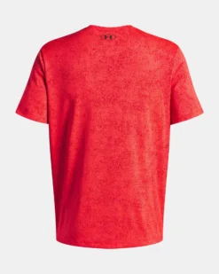 UNDER ARMOUR- T-SHIRT MEZZA MANICA TECH TEE PIXELATE ROSSA DA UOMO, 6005920_0713