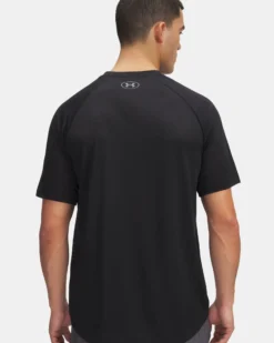UNDER ARMOUR -T-SHIRT MEZZA MANICA TECH 2.0 SS NERA DA UOMO, 1326413_0001