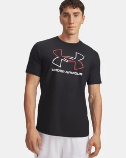 UNDER ARMOUR- T-SHIRT MEZZA MANICA GL FOUNDATION UPDATE SS NERA DA UOMO, 1382915_0601