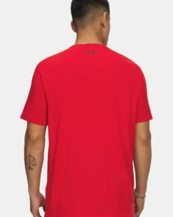 UNDER ARMOUR- T-SHIRT MEZZA MANICA SPORTSTYLE  ROSSA DA UOMO, 1326799_0600