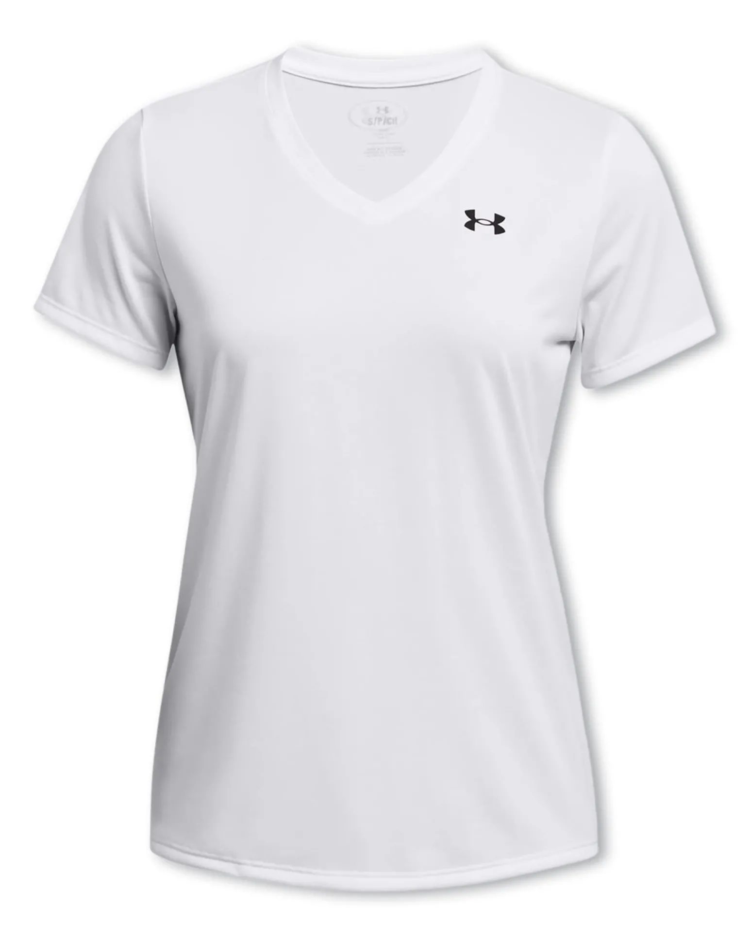 UNDER ARMOUR- T-SHIRT MEZZA MANICA TECH PIXELATE SSC BIANCA DA DONNA, 1384229_0100