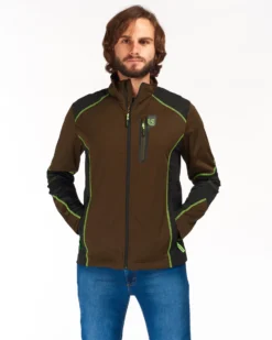 UNIVERS - GIACCA DA CACCIA MICROSHELL VERDE U-TEX IMPERMEABILE