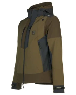 UNIVERS - GIACCA DA CACCIA STELVIO VERDE IN SOFTSHELL U-TEX