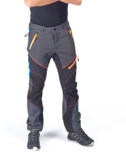 UNIVERS - PANTALONE DA CACCIA GRIGIO SOFTSHELL U-TEX IMPERMEABILE