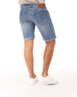 UOMO BERMUDA JEANS CHIARO ROTTURE