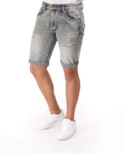 UOMO BERMUDA JEANS ROTTURE