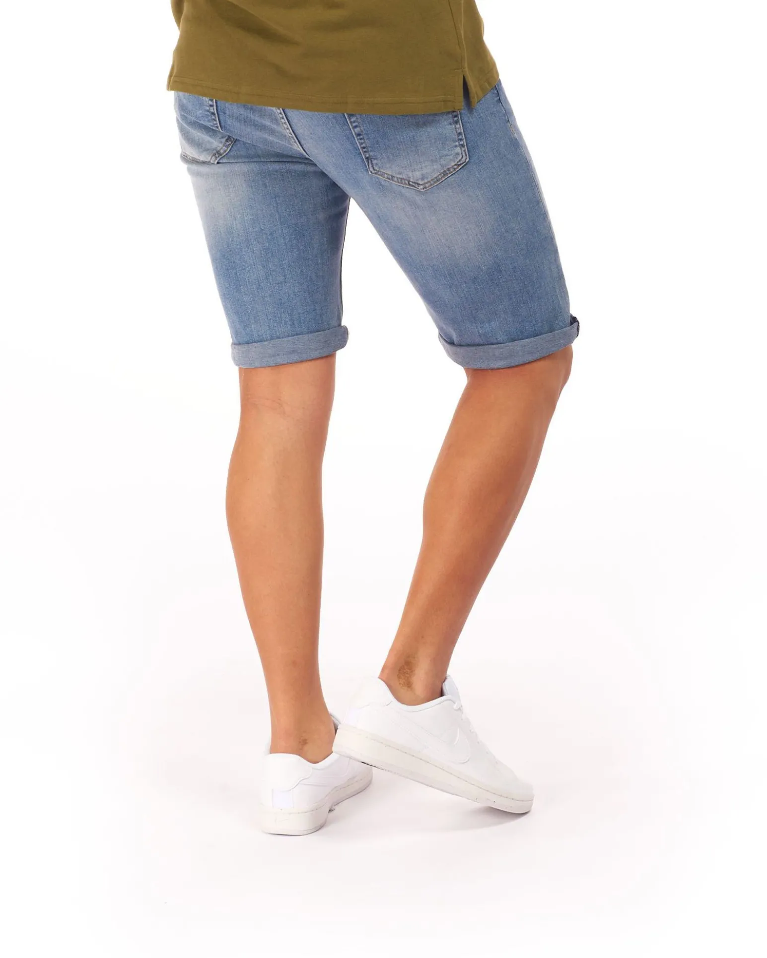 UOMO BERMUDA JEANS 5 TASCHE