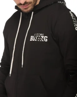 UOMO FELPA FULL ZIP CON CAPPUCCIO