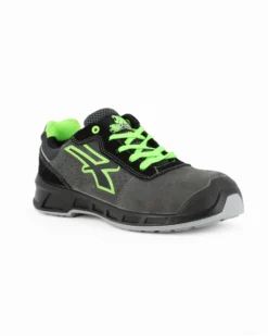 U.POWER - Scarpa antinfortunistica da uomo nera e verde modello TAYLOR