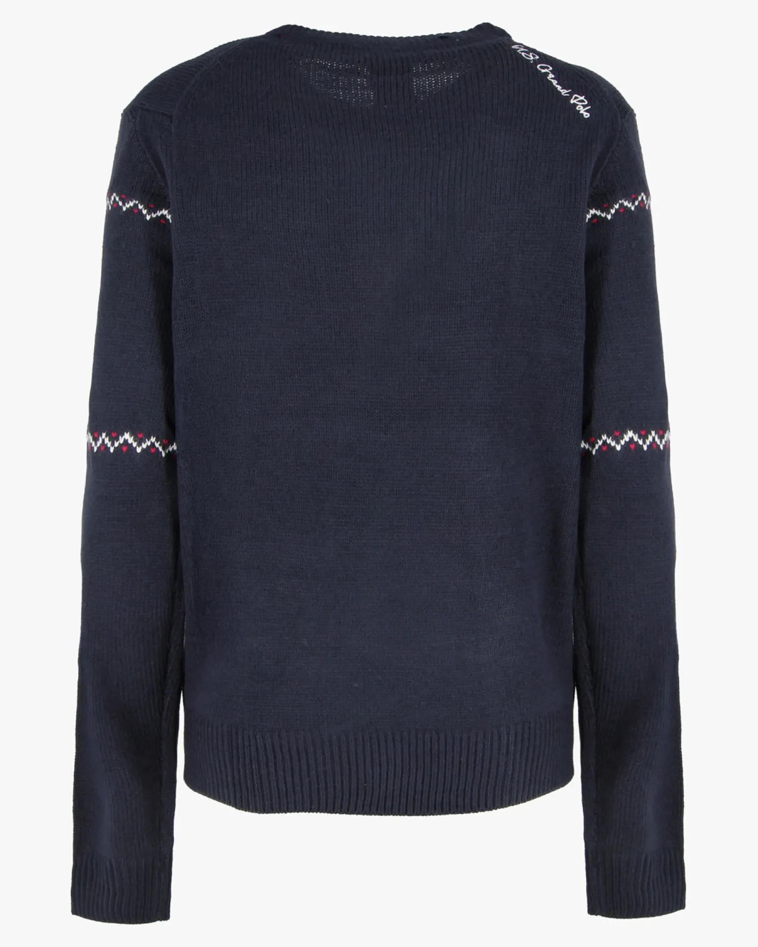 US GRAND - Maglione manica lunga blu con renna
