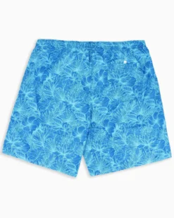 WAIKIKI RUN - BOXER MARE BLU CHIARO CON DETTAGLI GRAFICI CELESTI DA UOMO, MARTE