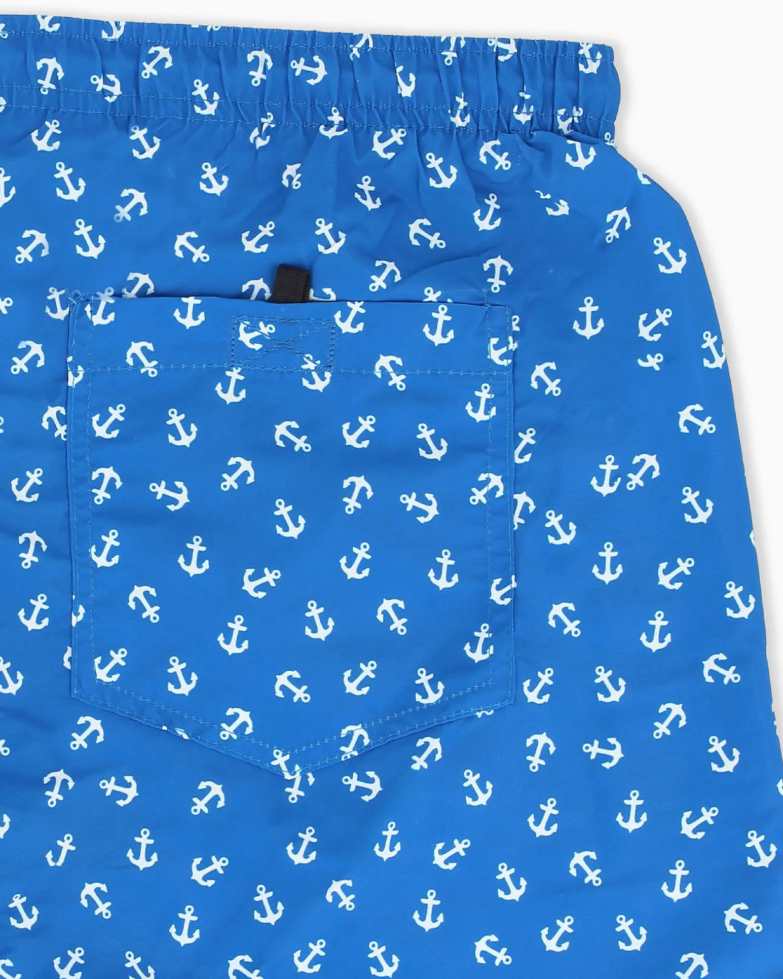 WAIKIKI RUN - BOXER MARE BLU CHIARO CON DETTAGLI GRAFICI DA UOMO, ANCORE