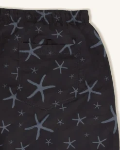 WAIKIKI RUN - BOXER MARE BLU CON DETTAGLI GRAFICI DA UOMO, DEVARON