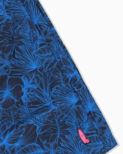 WAIKIKI RUN - BOXER MARE NERI CON DETTAGLI GRAFICI BLU SCURO ELETTRICI DA UOMO, MARTE