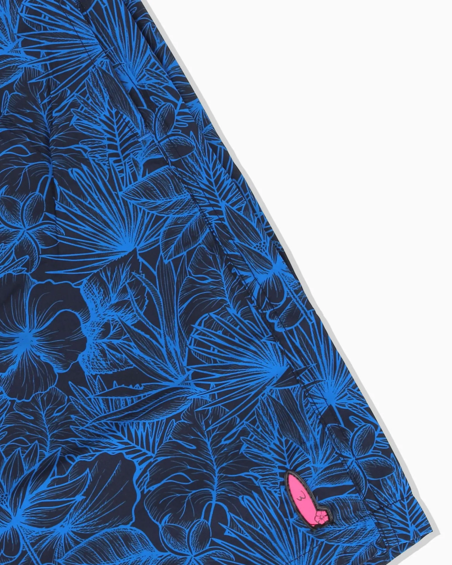 WAIKIKI RUN - BOXER MARE NERI CON DETTAGLI GRAFICI BLU SCURO ELETTRICI DA UOMO, MARTE