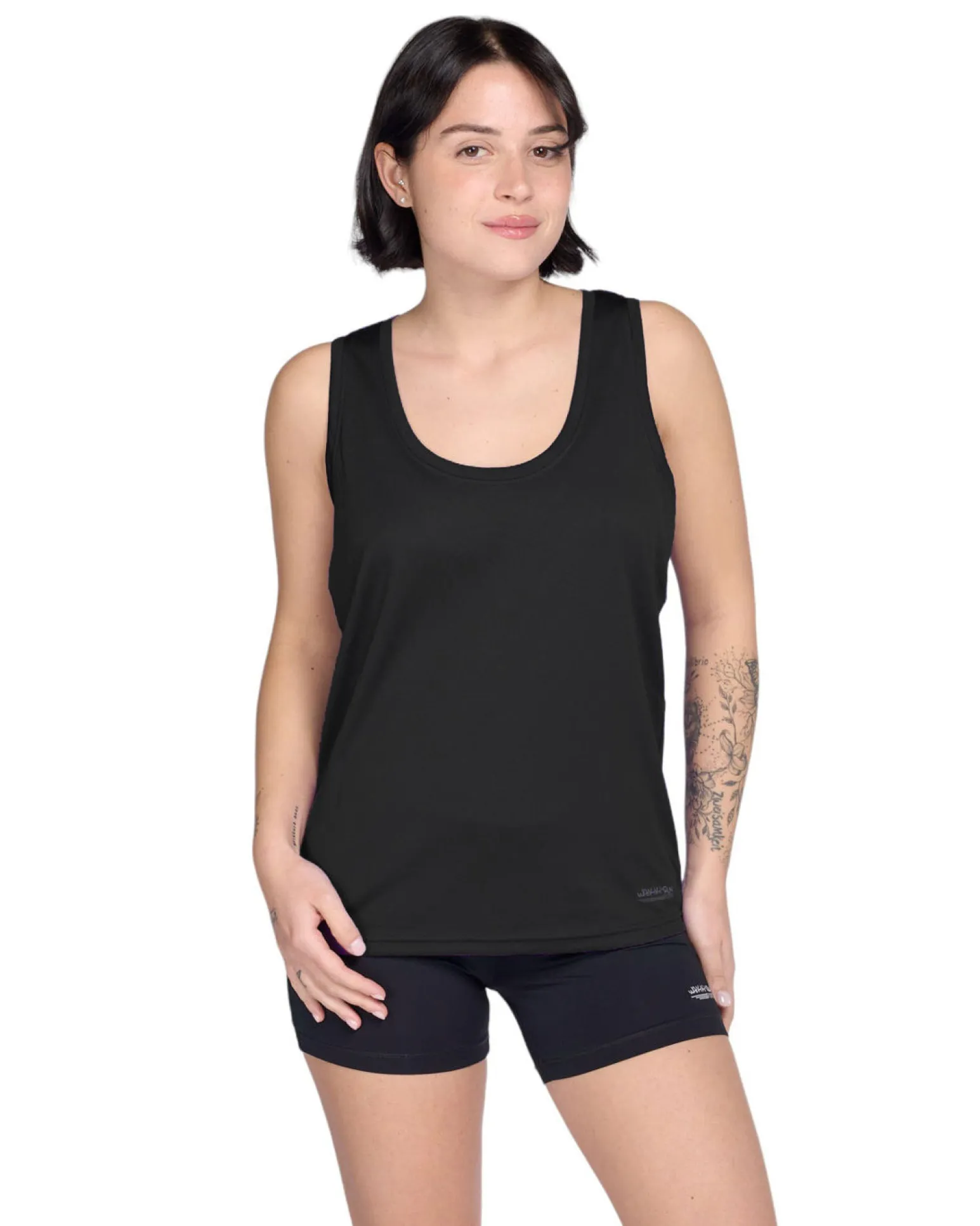 WAIKIKI RUN - CANOTTA SPORTIVA NERA DA DONNA - IRMA