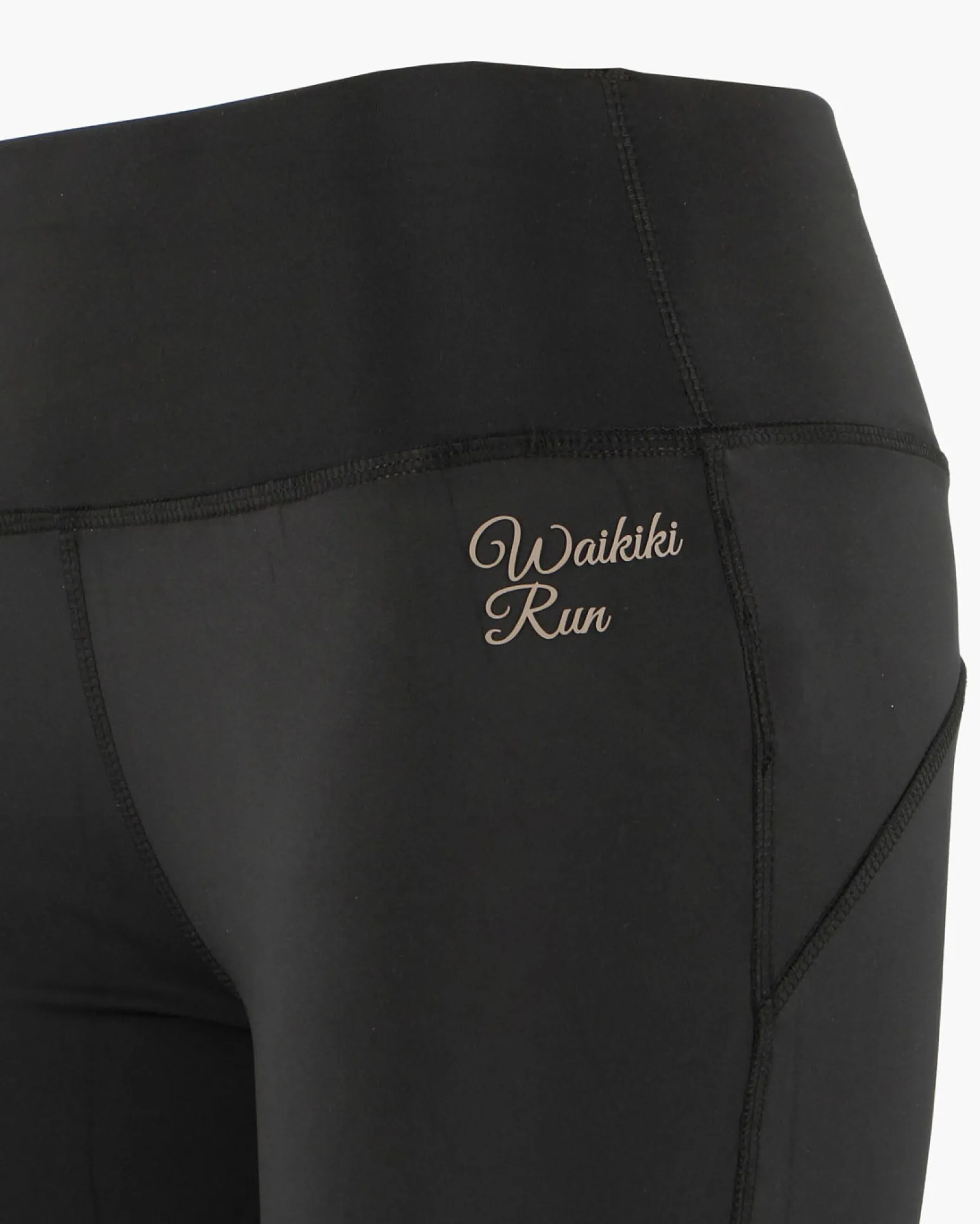 WAIKIKI RUN - LEGGINGS SVASATO NERO DA DONNA, MARA