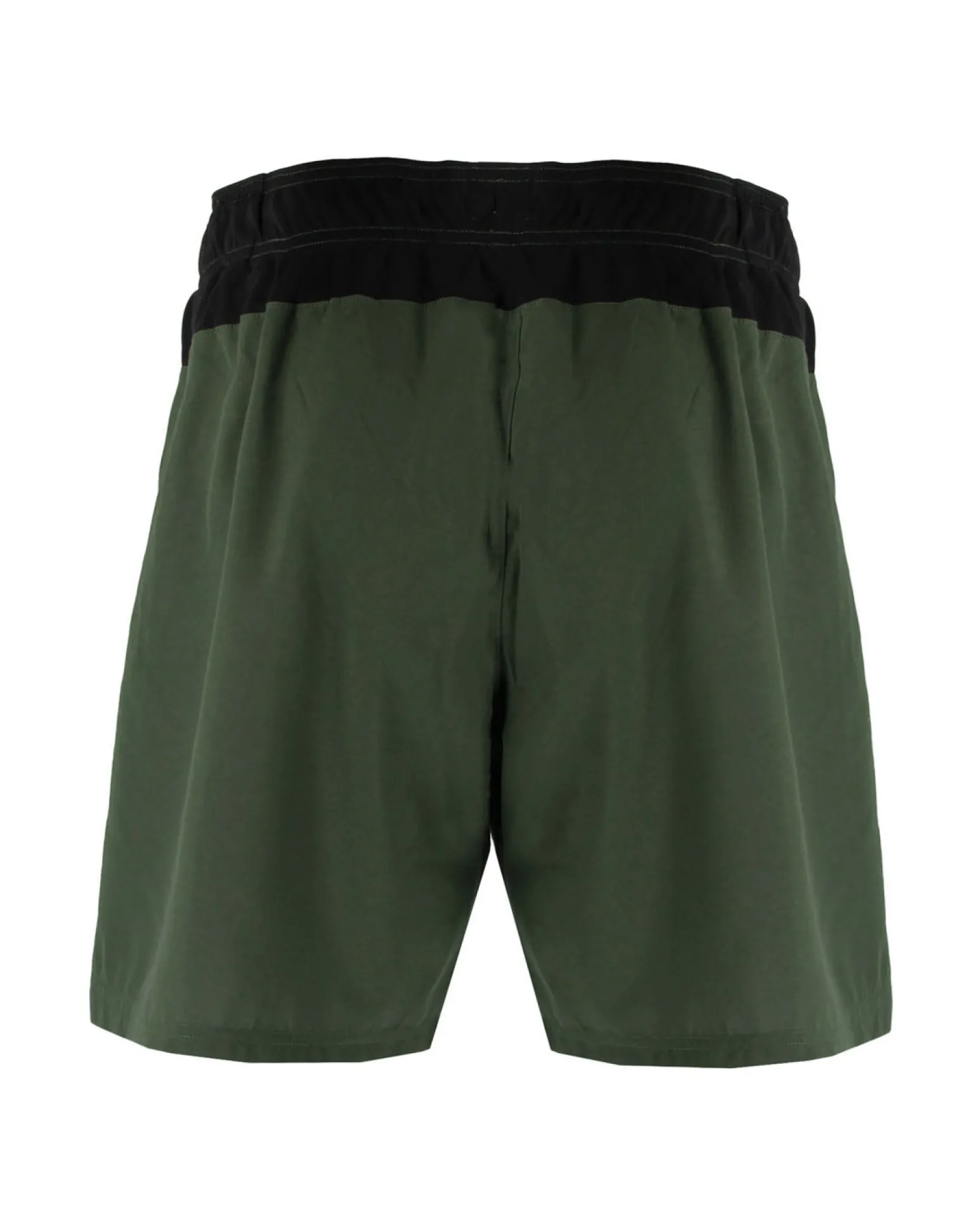 WAIKIKI RUN - PANTALONCINO DA RUNNING VERDE SCURO CON DETTAGLI NERI, RUFO