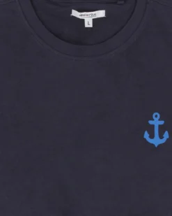 WAIKIKI RUN - T-SHIRT MEZZA MANICA BLU CON DETTAGLI AZZURRI DA UOMO, VOMERE