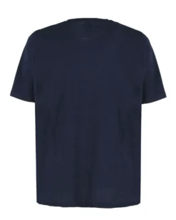 WAIKIKI RUN - T-SHIRT MEZZA MANICA CON TASCHINO BLU CON DETTAGLI FLOREALI, URANIO