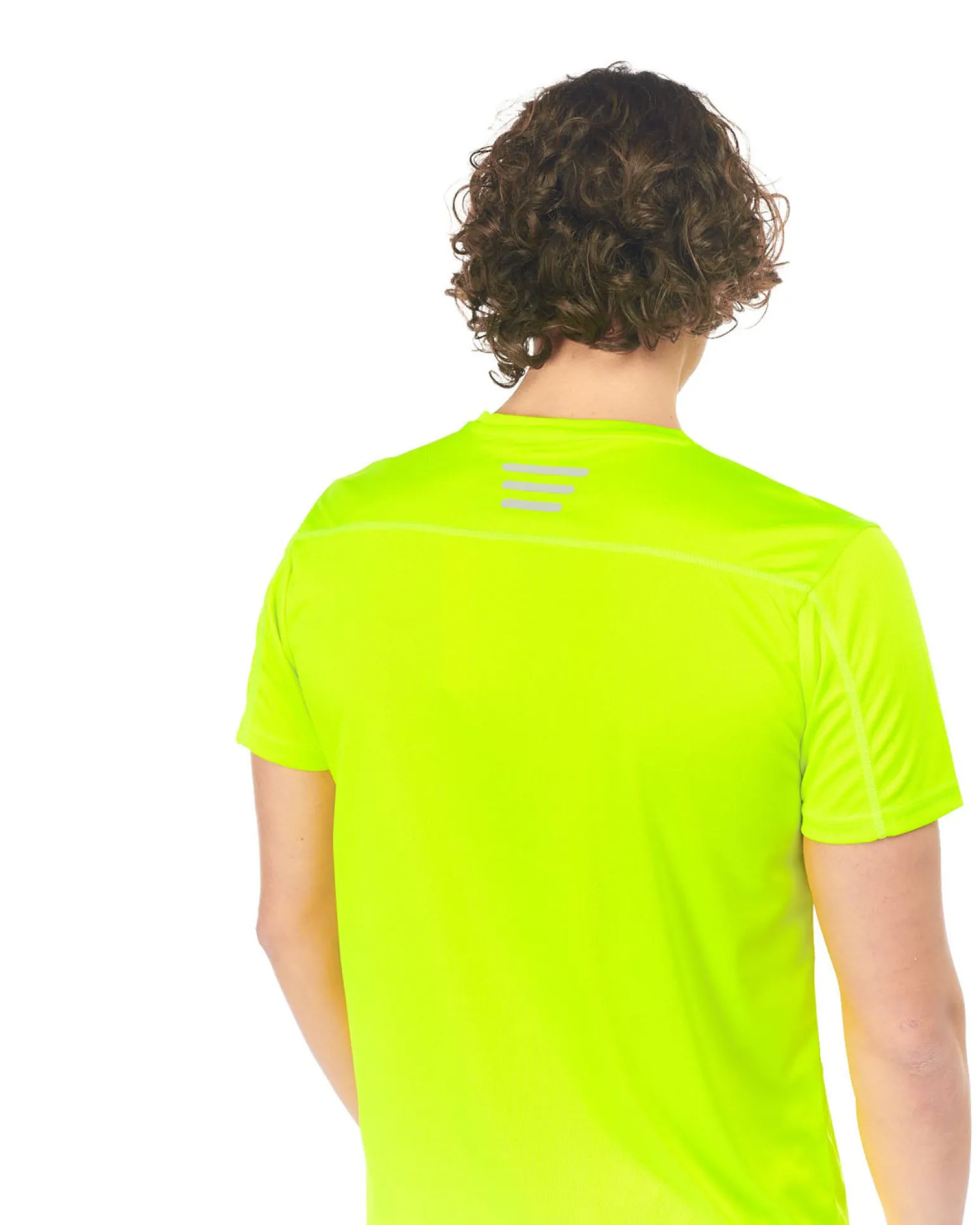WAIKIKI RUN - T-SHIRT MEZZA MANICA SPORTIVA GIALLO FLUO DA UOMO - ARGO