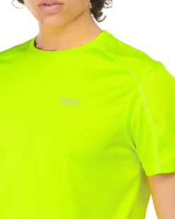 WAIKIKI RUN - T-SHIRT MEZZA MANICA SPORTIVA GIALLO FLUO DA UOMO - ARGO