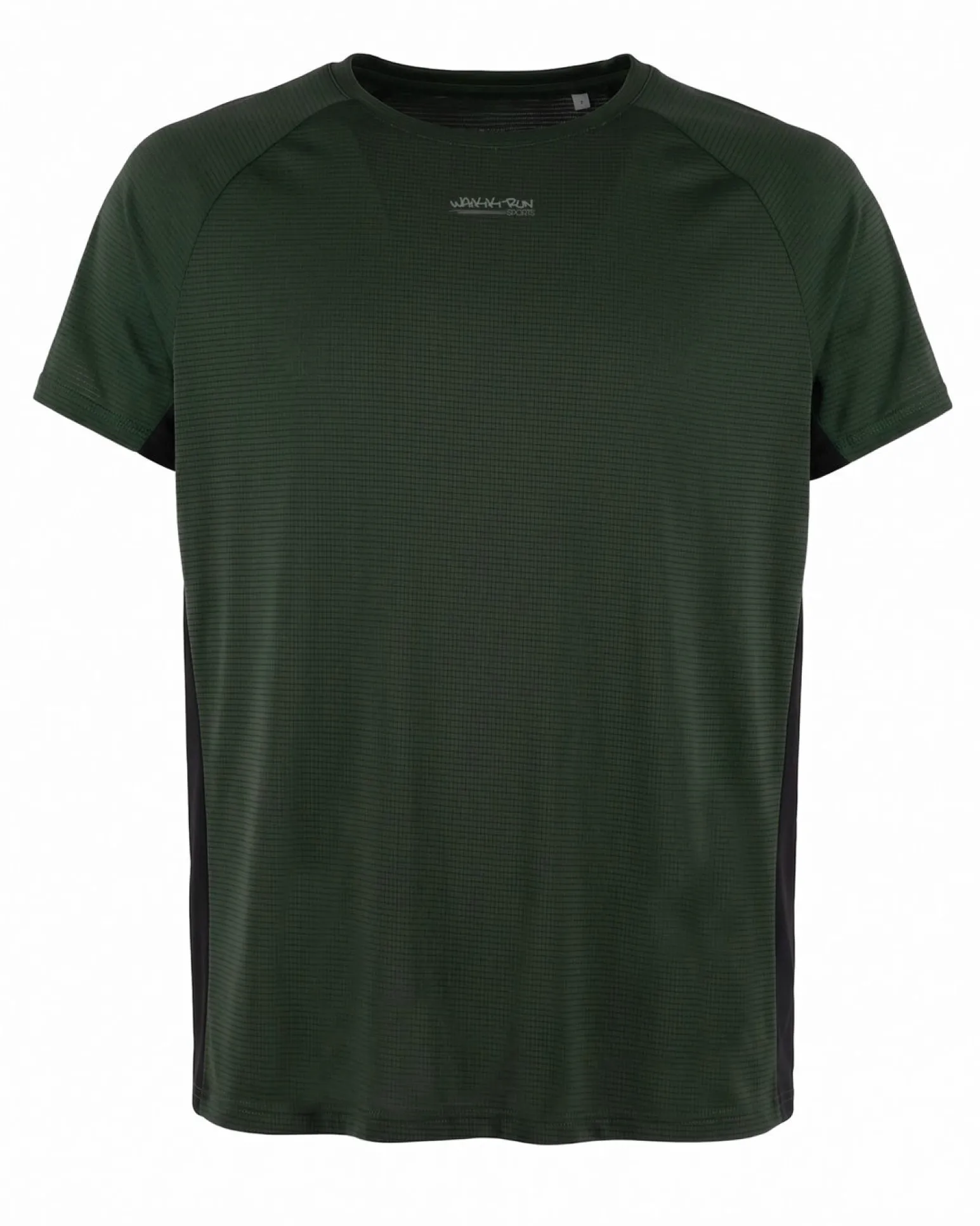 WAIKIKI RUN - T-SHIRT SPORTIVA JAQUARD WAFFLE IN MESH TRASPIRANTE GIALLA FLUO E NERA DA UOMO - PEPE