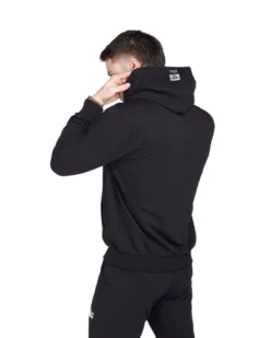 XTREME BOXING - Felpa con cappuccio full zip nero in cotone