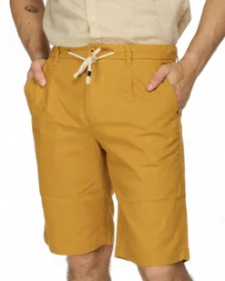 YELLOW DOG - BERMUDA DA UOMO OCRA TASCA AMERICA CON LACCIO