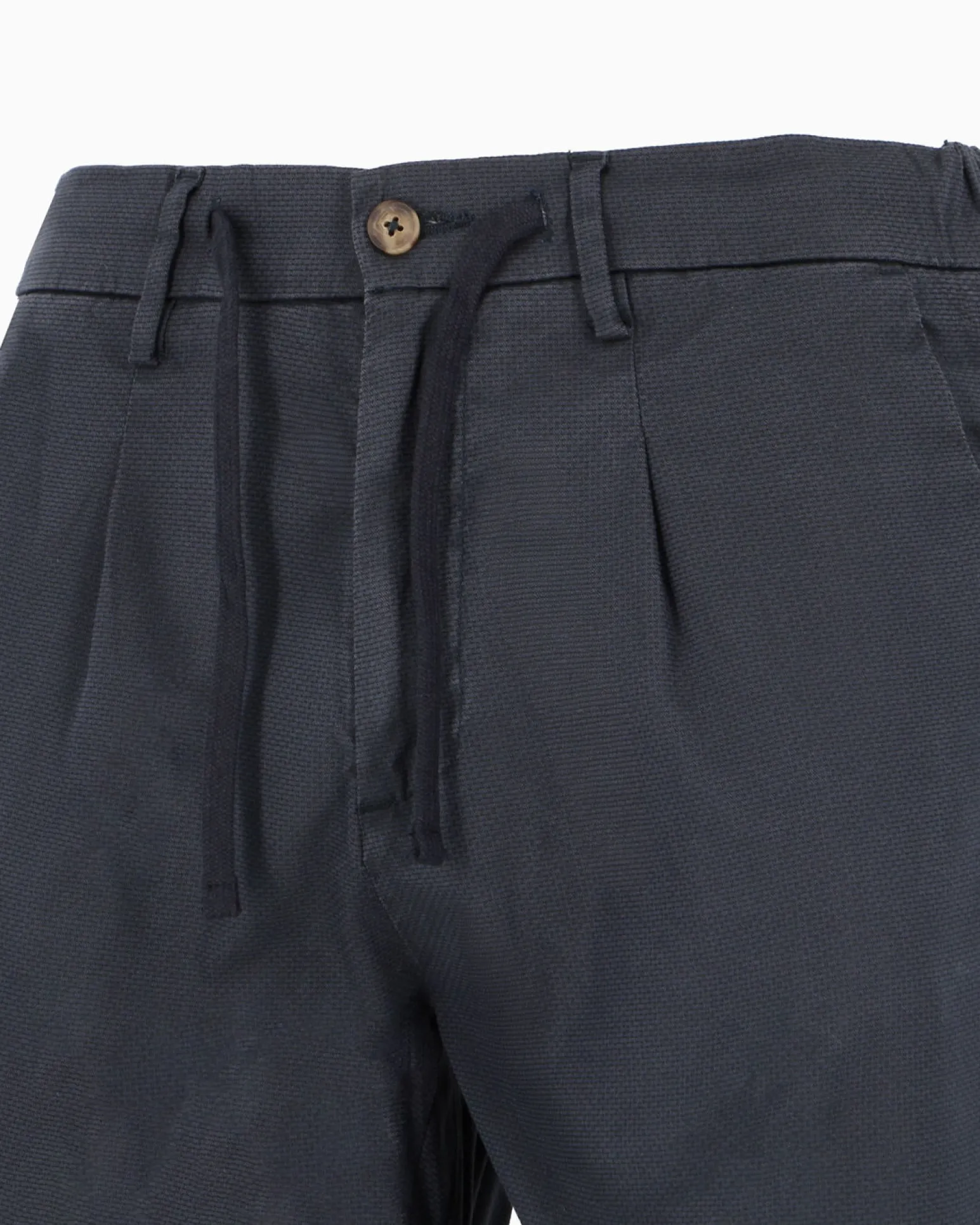 YELLOW DOG - Pantalone tasca america blu con laccio