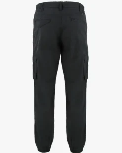 YELLOW DOG - Pantalone tasca america nero con coulisse