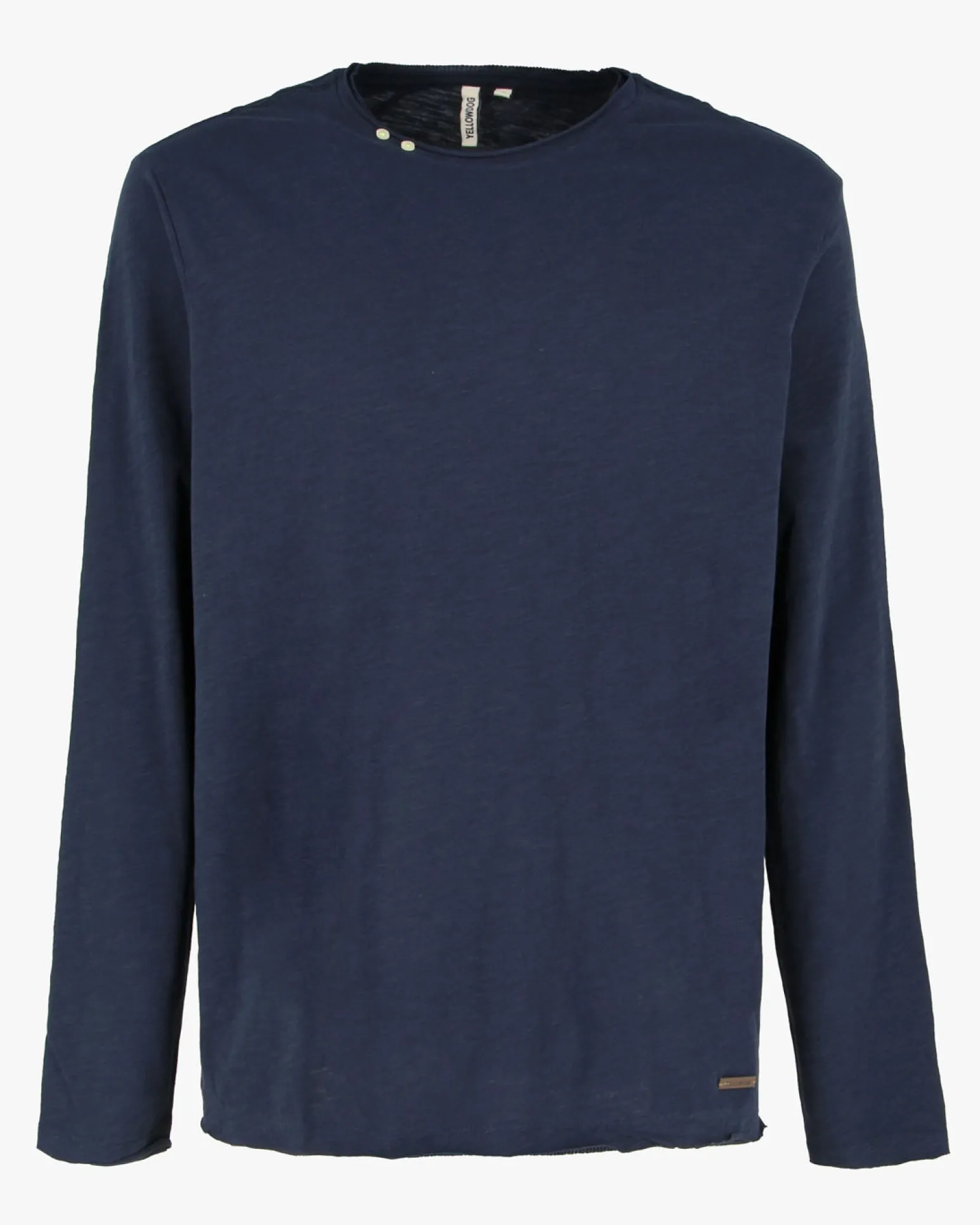 YELLOW DOG - Tshirt manica lunga blu